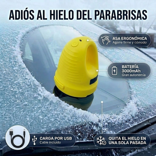 Raspador eléctrico quita-hielo para el coche